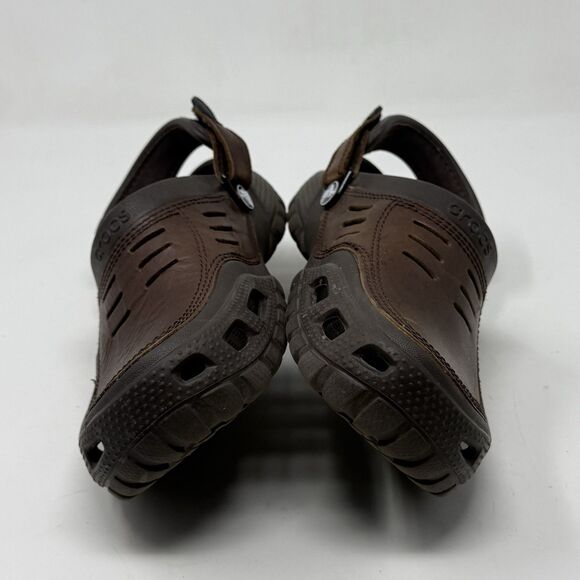 Crocs Yukon Vista II LiteRide Clog Mens 8 Brown Comfy Casual Vacation Beach main image 9